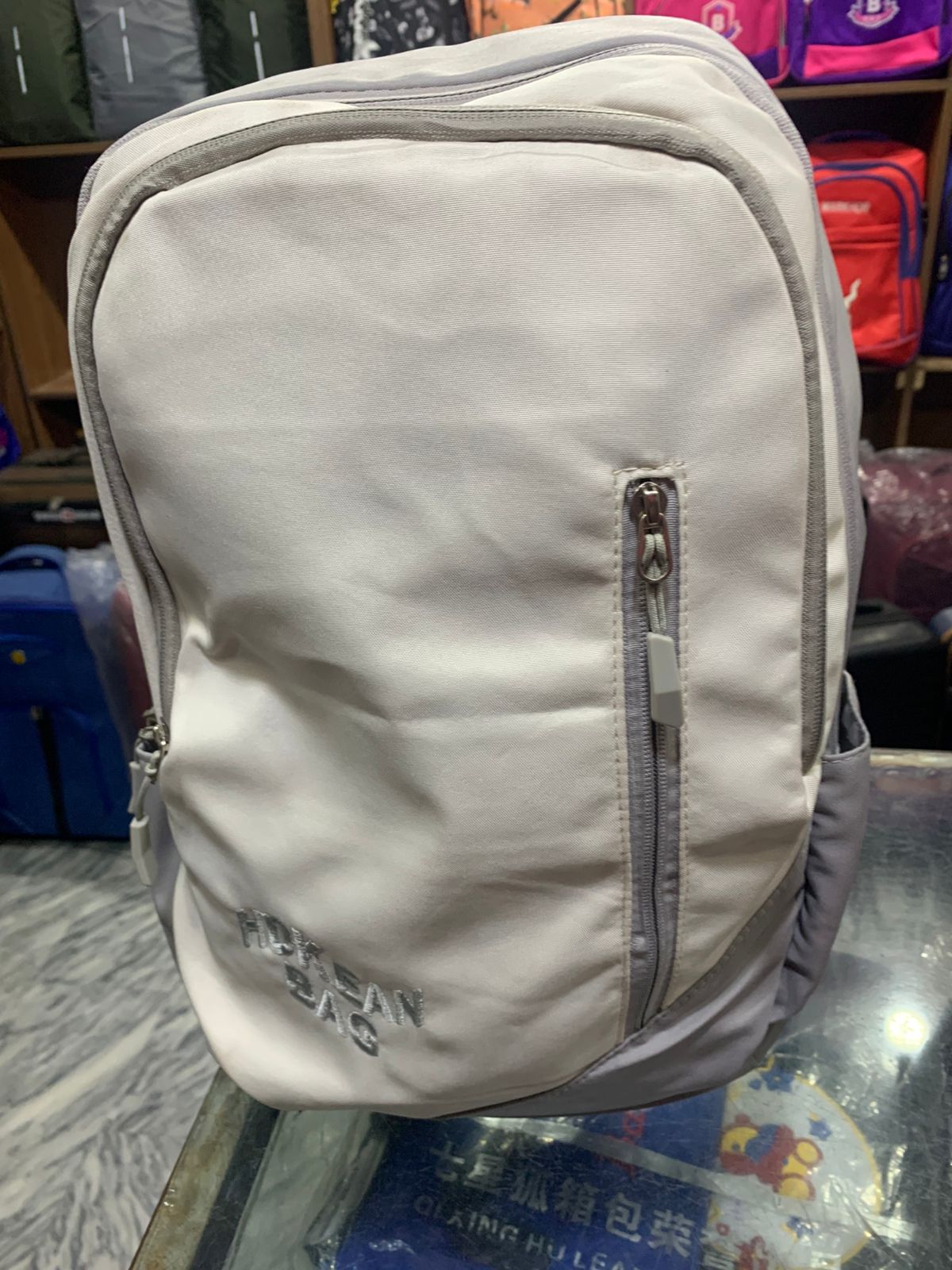 Premium Light Grey Backpack